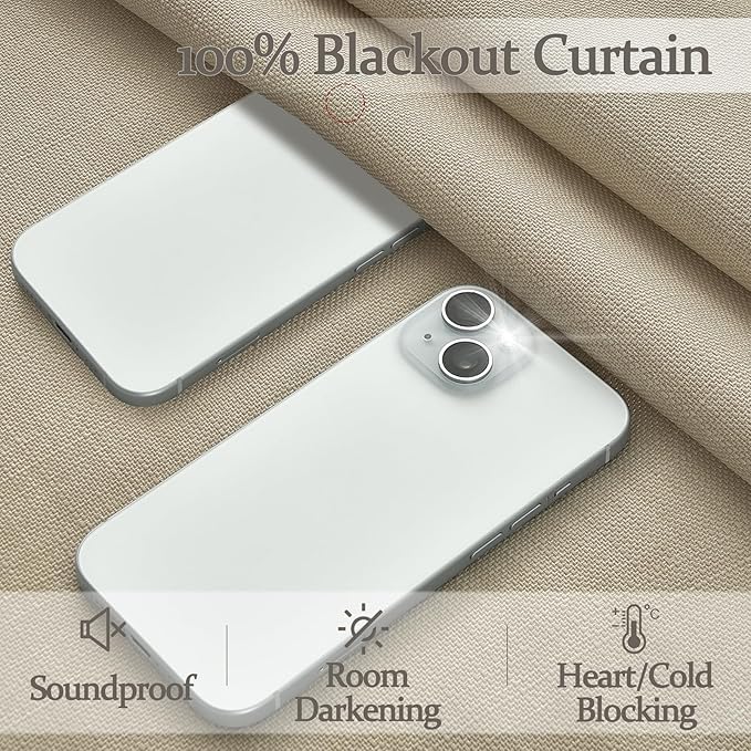 Memory Trained Pinch Pleated Extra Wide 70 Inch Blackout Bedroom Curtains 96 - Image 3