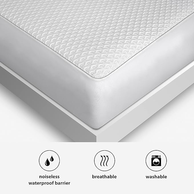 Bedgear Ver-Tex Cooling Cal King Mattress Protector - Waterproof and Instant Cooling Mattress Cover for Bed - Deep Pockets and Adjustable Base Friendly - Hypoallergenic
