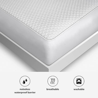 Bedgear Ver-Tex Cooling Cal King Mattress Protector - Waterproof and Instant Cooling Mattress Cover for Bed - Deep Pockets and Adjustable Base Friendly - Hypoallergenic