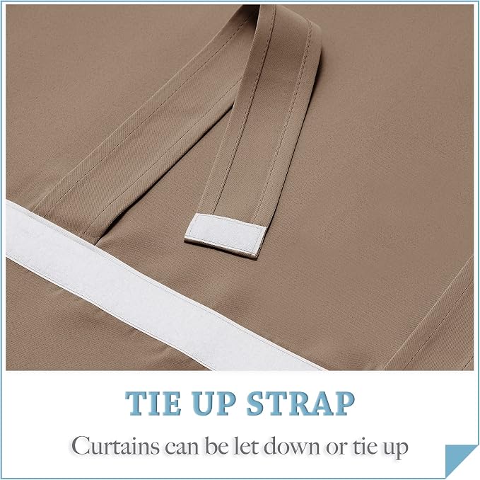 RYB HOME Blackout Door Window Curtains - Image 4