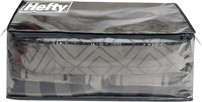 Hefty Storage Bags Extra Large Double Zipper Backpack, Heavy Duty Water - Image 4
