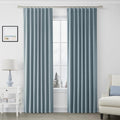 Joywell 100% Blackout Linen Curtains 84 Inches Long by Joywell