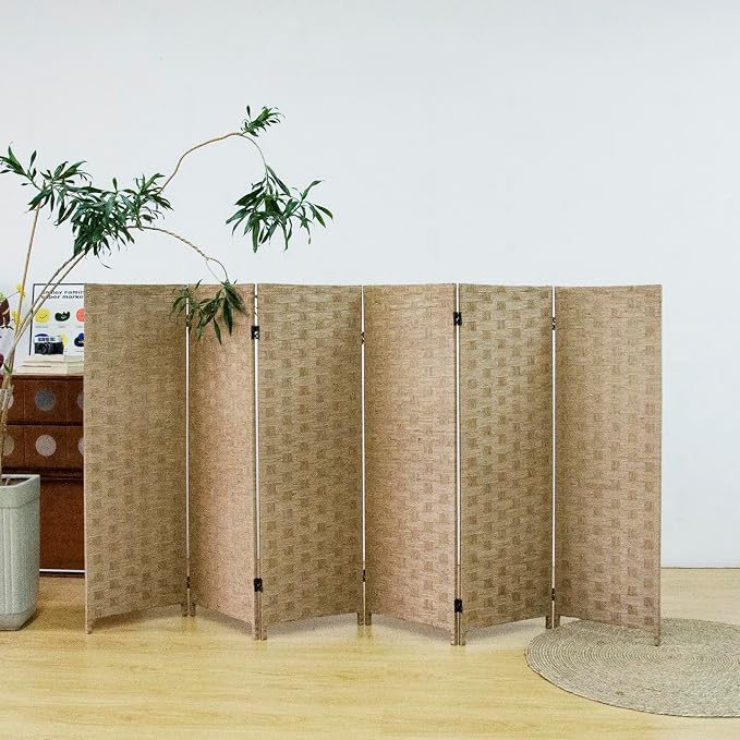 6 Panel Double Sided Short Room Divider - Image 3