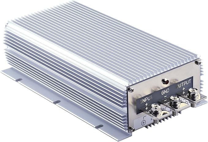 Cllena DC 24V Step Down to 13.8V 100A 1380W Converter Voltage Regulator, Waterproof DC/DC Voltage Reducer Buck Transformer Power Supply for Golf Cart