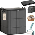 210L Spacious Moving Storage Bin, Large Zippered Fabric Organizer by Unknown