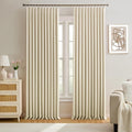 Cream Beige Room Darkening Privacy Curtains 84 Inches Long 72 Inch Wide by KEQIAOSUOCAI