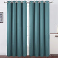 Blackout Curtains 66 x 95 inch/Sea Teal Curtains Set of 2 Panels/Thermal by Lemomo