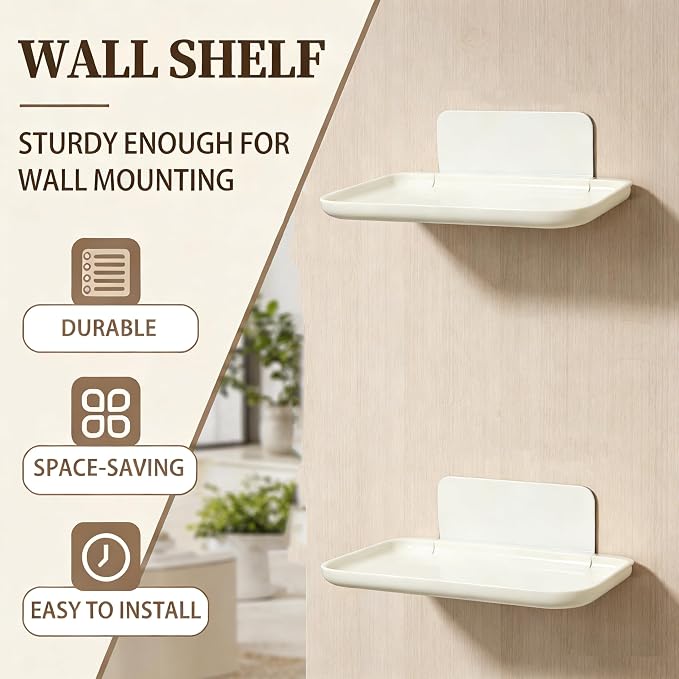 Folding RV Shelf, Fold Down Plastic Storage Rack | Space-saving fold-down shelf - Image 5