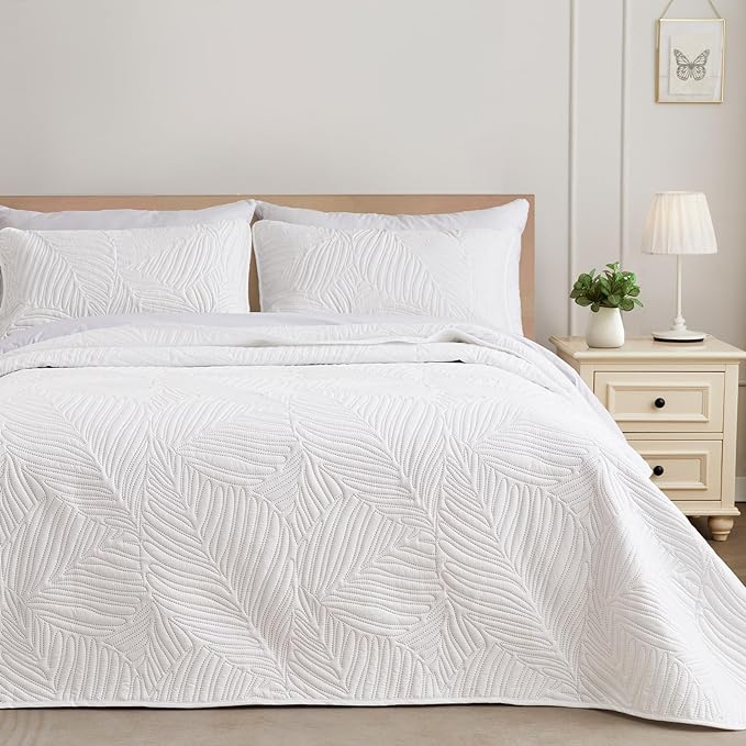 Exclusivo Mezcla 3-Piece King Quilt Bedding Set, Soft Microfiber Bedspreads | by ExclusivoMezcla