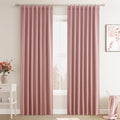 Joywell 100% Blackout Linen Curtains 84 Inch Long by Joywell