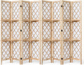 Japanese Room Divider with Shelves, Shoji Screen Diamond Lattice Design by Jostyle