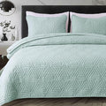Whale Flotilla Soft Geometric Queen Quilt Set by WHALEFLOTILLA