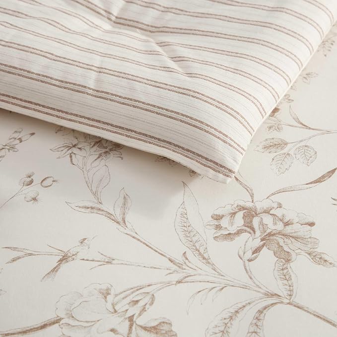 Laura Ashley - Reversible Cotton Twin Comforter Set - Image 5