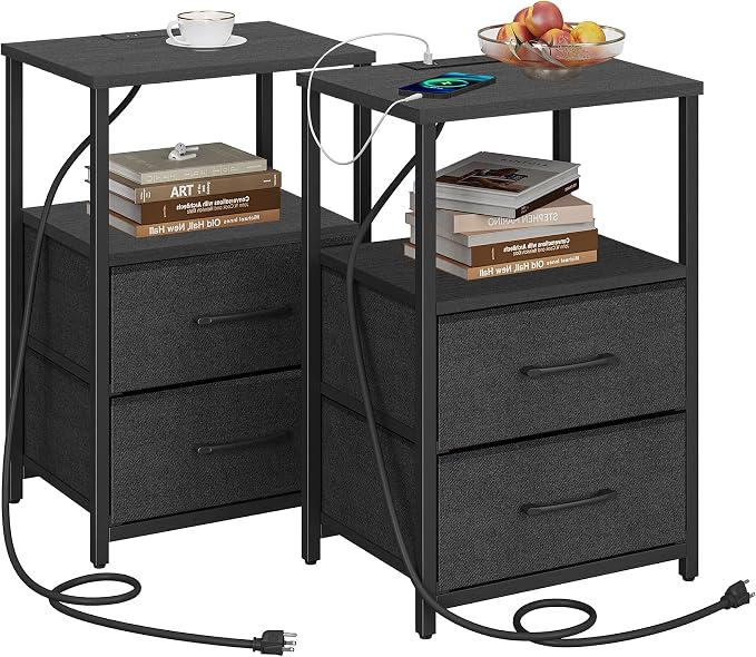 TUTOTAK Nightstands Set of 2, End Table by ChoosetutotakFurnitureBuildYourCozyHome