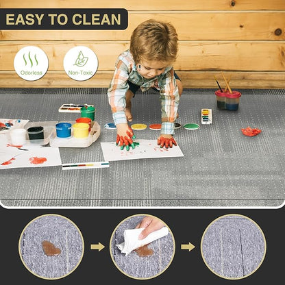 50”x 60”Carpet Floor Mat for Office Chair, Clear Desk Chair Floor Mat for Carpet for Medium/Low Pile, HeavyDuty Chair Mats for Carpeted Floors, Studded Desk Mat for Carpets for Homes and Offices