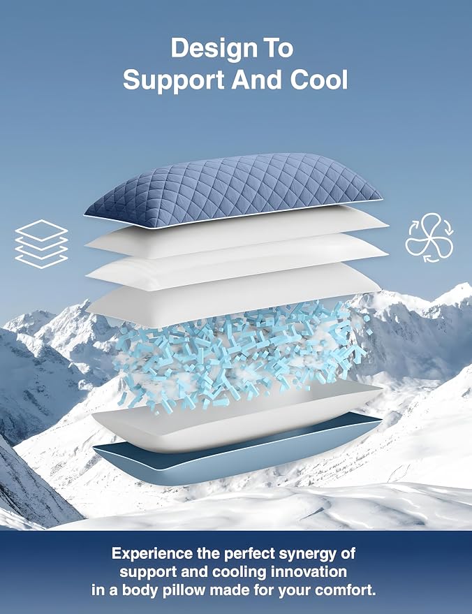 ZonLi Cooling Body Pillow for Adults Side Sleeper & Pregnancy - Image 3