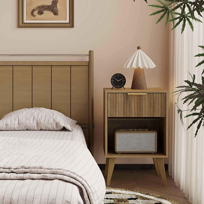 YAUKOMEL Fluted Nightstand - Image 6