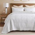 Madison Park Full Quilt Bedding Set, Cottage-Inspired Damask, Classic Stitch by MADISONPARK