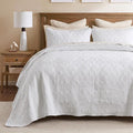 Madison Park King Quilt Bedding Set, Cottage-Inspired Damask, Classic Stitch by MADISONPARK