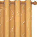 Deconovo Curtains for Living Room, Pattern Blackout Curtains 45 Inches Long | by Unknown