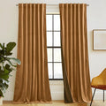 RYB HOME Bronze Velvet Curtains 84 inches by RYBHOME