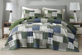 Chezmoi Collection Cedar 3-Piece Printed Patchwork Quilt Set, Queen Size by ChezmoiCollection