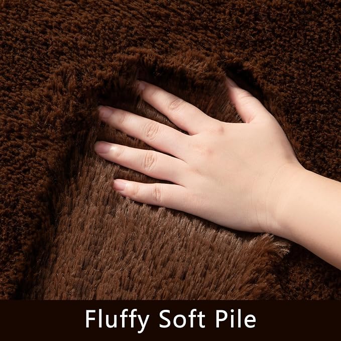 HOMORE 8x10 Area Rugs for Living Room Rug, Super Soft Shaggy Carpet for Kids - Image 2