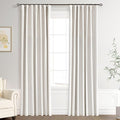 Joywell 100% Blackout Linen Curtains 84 Inch Long by Joywell