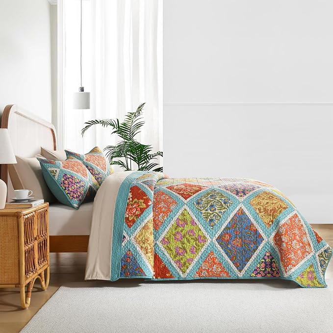 Twin Size Seersucker Quilt Set - Image 6
