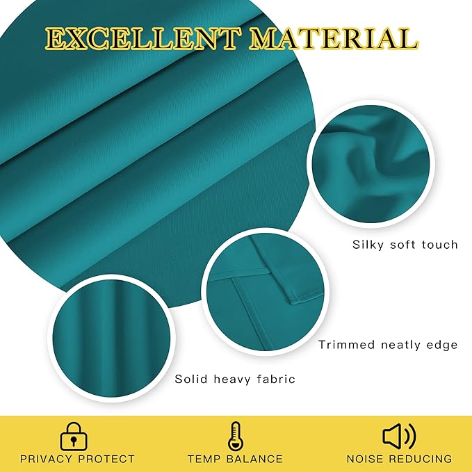 NICETOWN Blackout Doorway Curtain & Drape 84 inches Length - Image 5