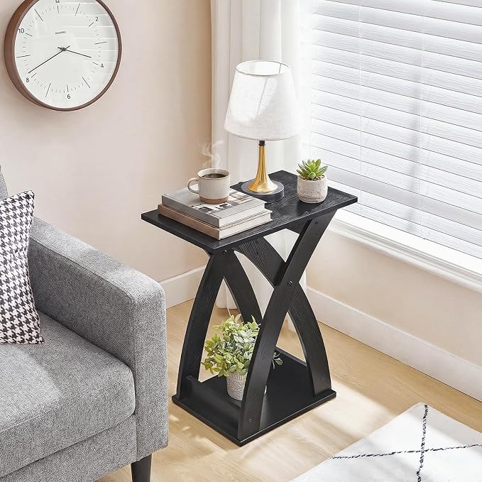 HOOBRO End Table Living Room Set of 2, Narrow Side Table - Image 2