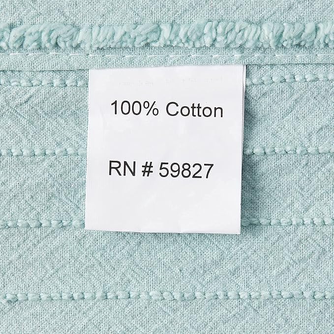 Beatrice Home Fashions Channel Chenille Standard Sham, lightweight tufted 100% - Image 4