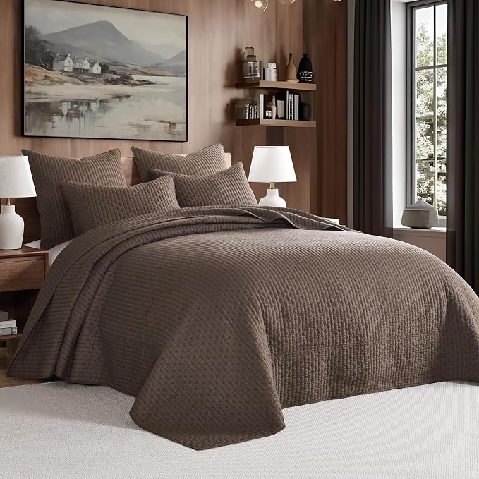 Levtex Home Cross Stitch Reversible King Bedspread Set - Image 2