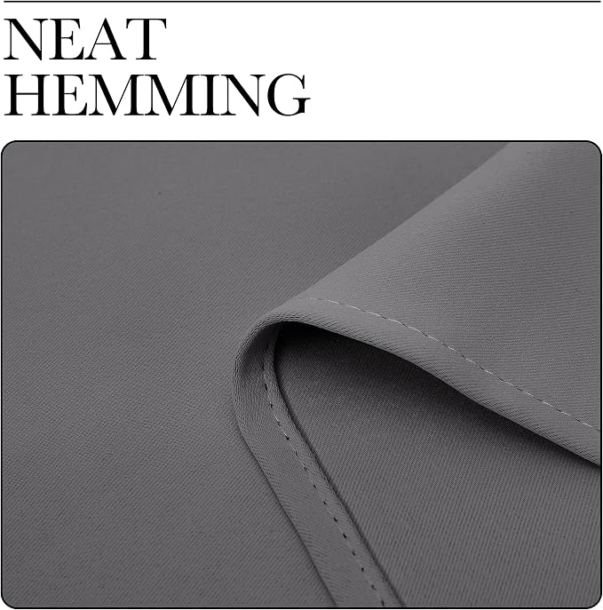 NICETOWN Grey Blackout Curtains 108 inches Long - Image 6