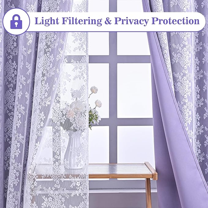 Yinhua Purple Blackout Curtains - Image 4