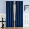 70 Inch Wide Blackout Curtains Thermal Insulated Drapes Window Treatment Panels by DUALIFE