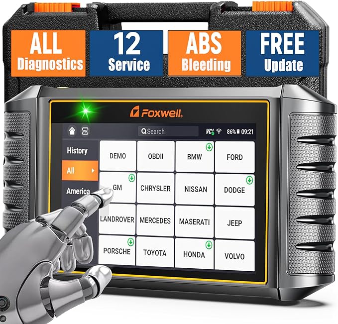 2026 FOXWELL NT726 OBD2 Scanner All System Bidirectional Scan Tool, 12+ Service Resets, Scan Tool with ABS Bleeding, Oil Reset, Injector Coding, SAS & TPMS, Lifetime Free Software Updates