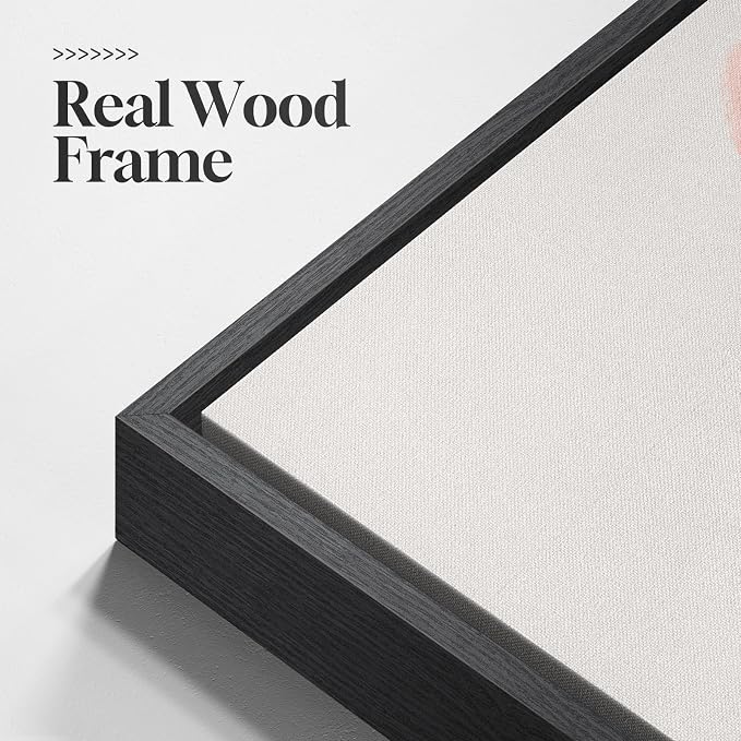 Large Framed Abstract Canvas Wall Art - Image 5
