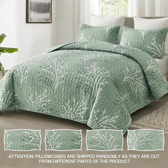 Sage Green Quilt Set King Size - Image 2