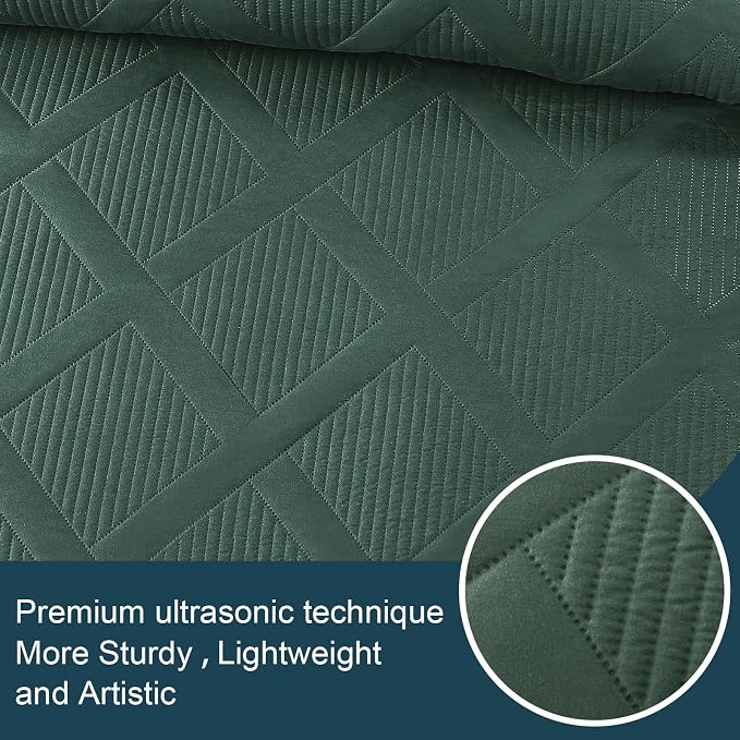 Exclusivo Mezcla Twin Size Quilt Set, Modern Striped Pattern, Lightweight - Image 4