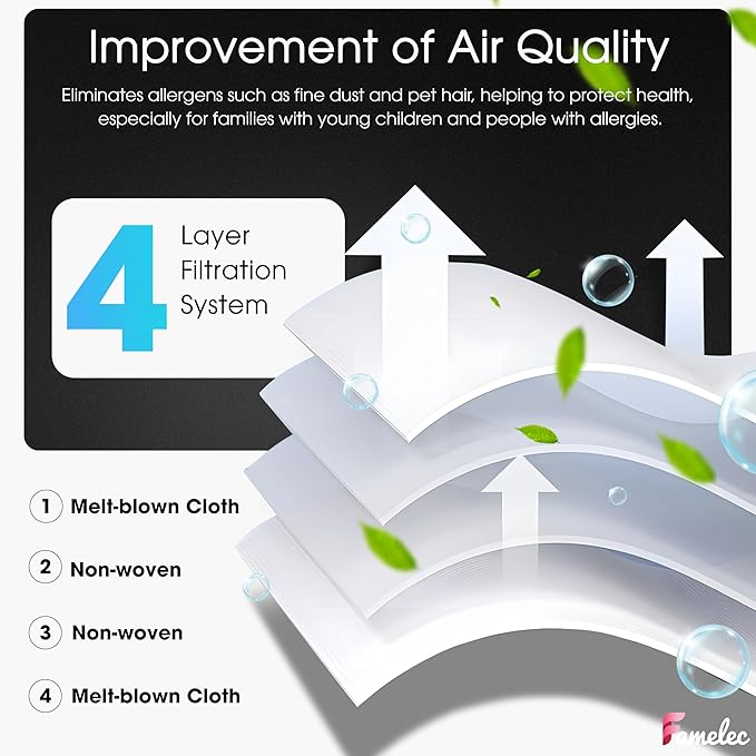 FAMELEC 14 Pack Replacement Dust Bags for LG CordZero Vacuum, Compatible with A939KBGS, A938KBGS, A937KGMS, Melt-Blown Cloth, 2.5L Capacity