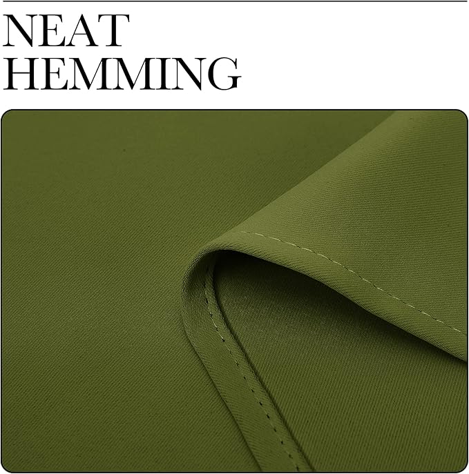 NICETOWN Olive Green Blackout Curtains 40 inches Length - Image 6