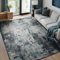 RELEANY Washable 7'x9' Abstract Area Rug by RELEANY