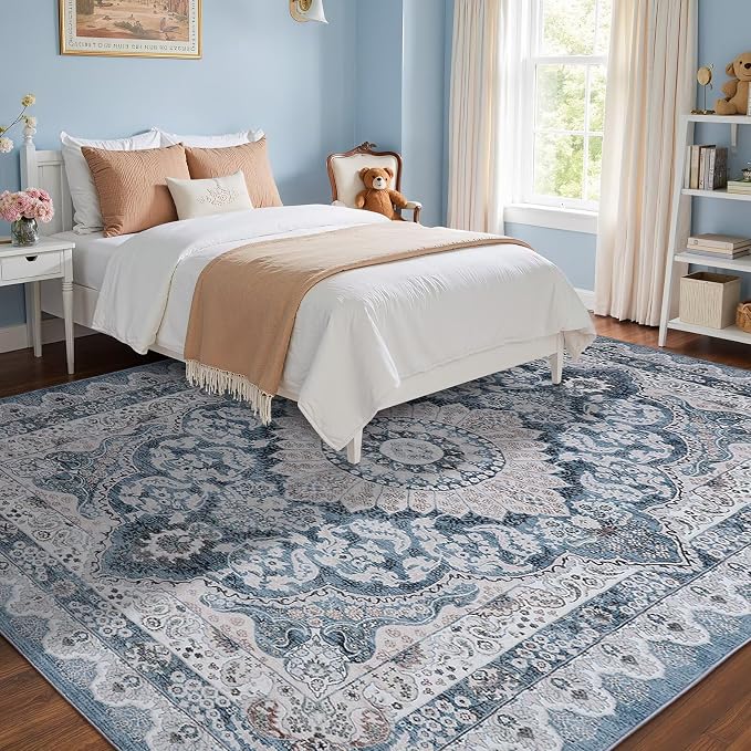Macgace Washable Vintage Area Rug - Image 2