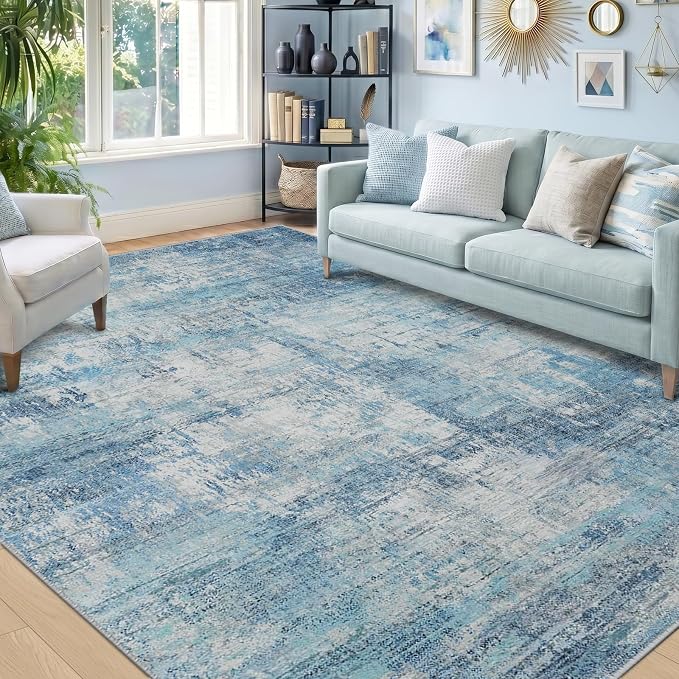 RELEANY Washable 5'x7' Abstract Area Rug by RELEANY