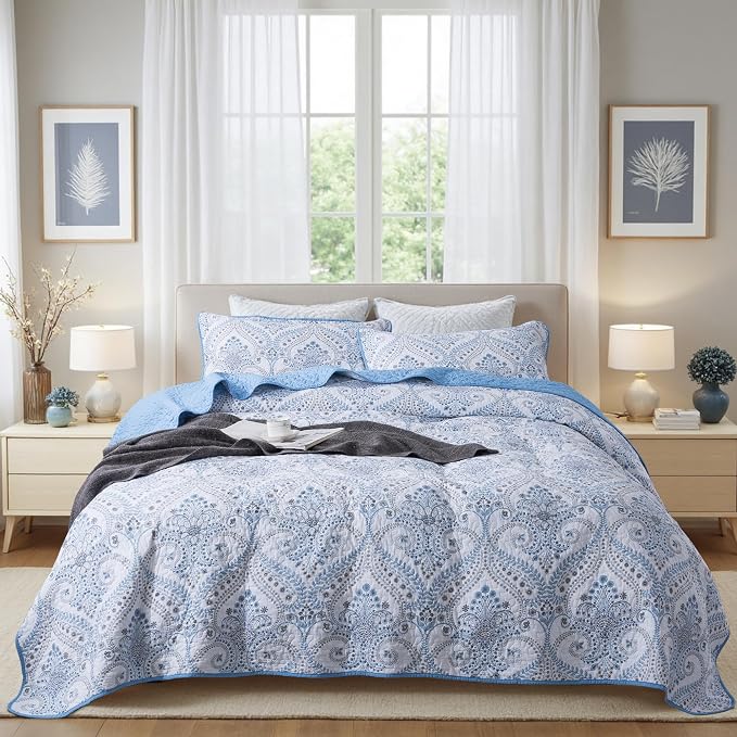 Etwel Lightweight Cotton Queen Size Quilt Set by Unknown