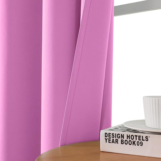 CUCRAF Custom Rose Purple Blackout Curtains 1 Panel Set, Thermal Insulated - Image 7