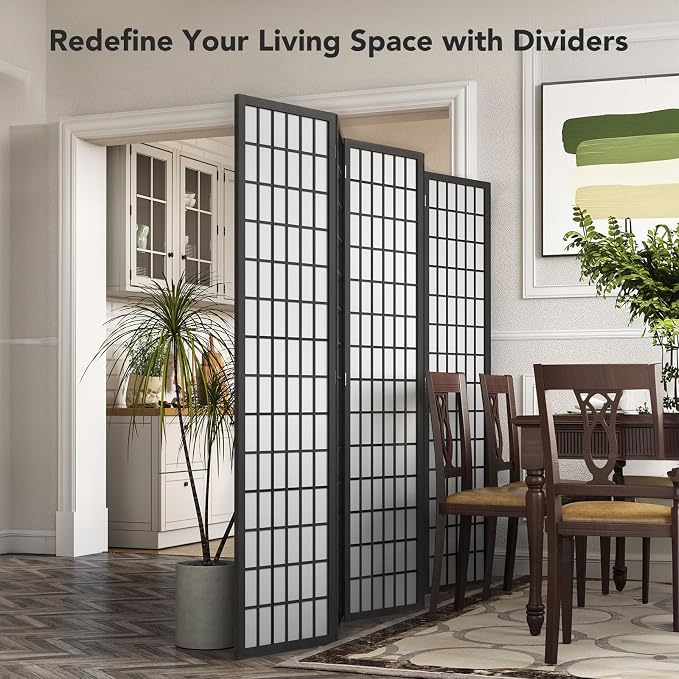 Room Divider 6 Panel, 6ft Folding Privacy Screen - Image 6