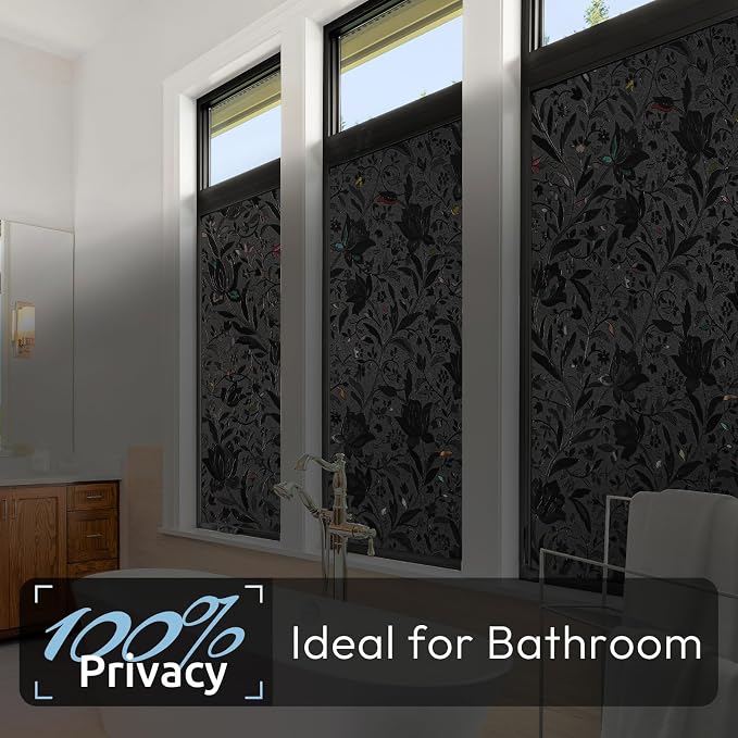 rabbitgoo Total Blackout Window Film, 35.4" x 78.7" | Sun Blocking Light Blocker - Image 5