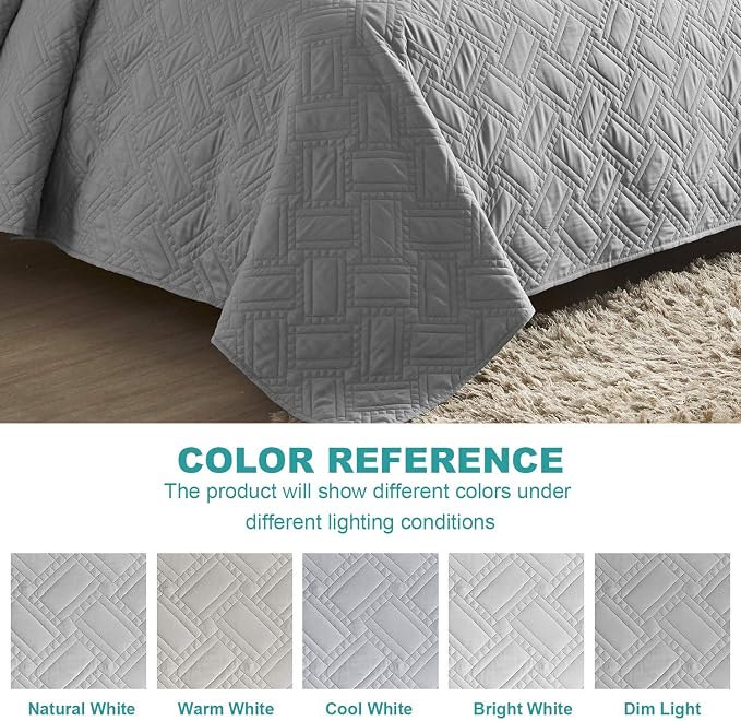 Hansleep Grey Quilt Queen Size - Image 8